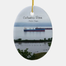 De Columbia rivier in Astoria Oregon Ornament