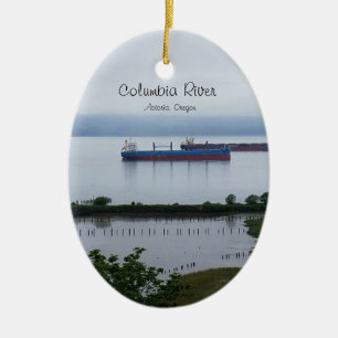De Columbia rivier in Astoria Oregon Ornament