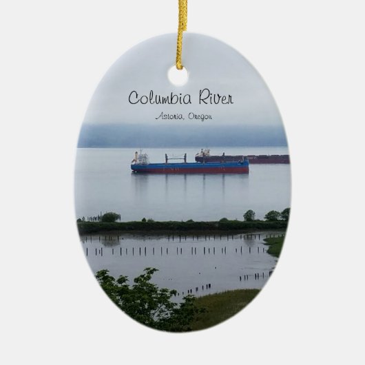 De Columbia rivier in Astoria Oregon Ornament (Voorkant)