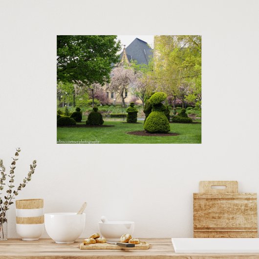 De Columbus Topiary Garden Poster (Keuken)