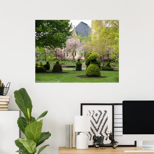 De Columbus Topiary Garden Poster (Thuiskantoor)