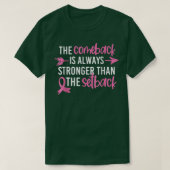 De combinatie van borstkanker is sterker dan t-shirt (Design voorkant)