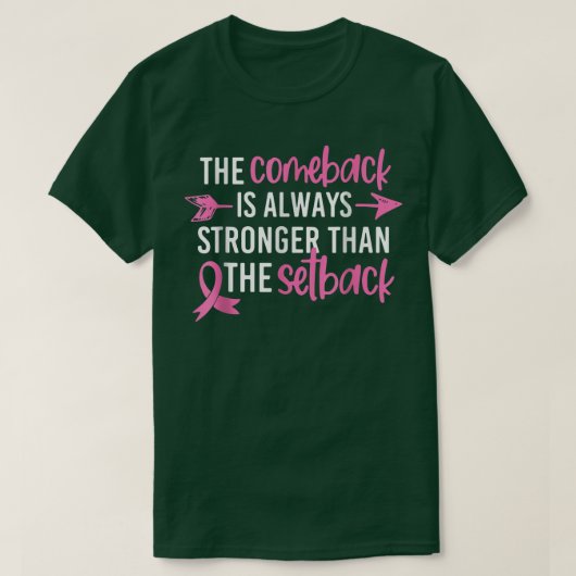 De combinatie van borstkanker is sterker dan t-shirt (Design voorkant)