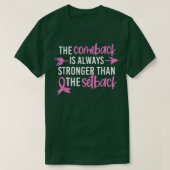 De combinatie van borstkanker is sterker dan t-shirt (Design voorkant)