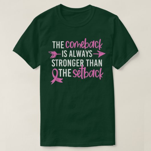 De combinatie van borstkanker is sterker dan t-shirt (Design voorkant)