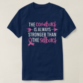 De combinatie van borstkanker is sterker dan t-shirt (Design voorkant)