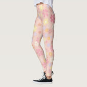 De combinatie van roze en bloemen is prachtig. leggings (Links)