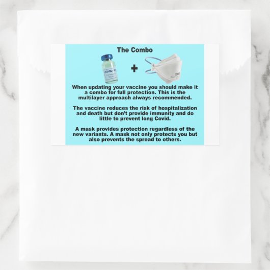 De combo- Vax & maskerpapier stickers (Tas)