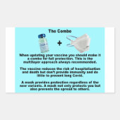 De combo- Vax & maskerpapier stickers (Voorkant)