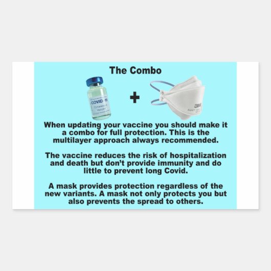 De combo- Vax & maskerpapier stickers (Voorkant)