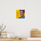 De comeback - Inspirerende poster met fijne kunst (Keuken)