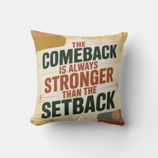 De comeback is altijd sterker dan de tegenslag kussen