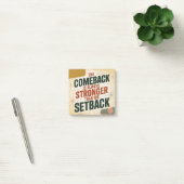 De comeback is altijd sterker dan de tegenslag post-it® notes (Kantoor)