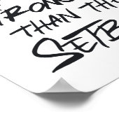 De comeback is altijd sterker dan de tegenslag poster (Hoek)