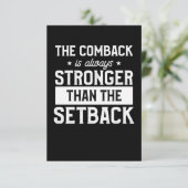 De Comeback is altijd sterker Kaart (Staand voorkant)
