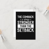 De Comeback is altijd sterker Kaart (Voorkant / Achterkant in situ)