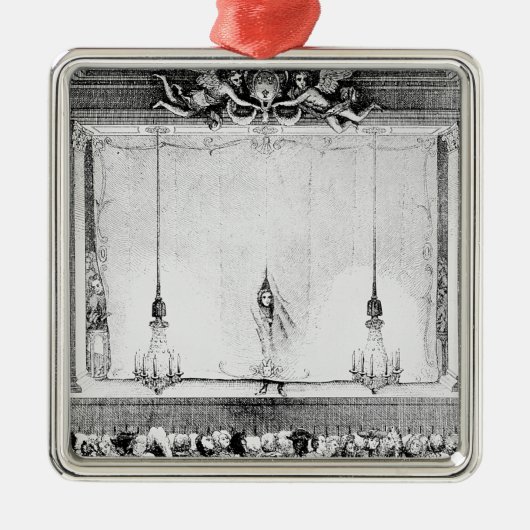 De Comedie Francaise in de tijd Metalen Ornament (Voorkant)