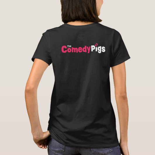 De Comedy Pigs 2-zijdig T-shirt (Achterkant)