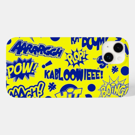 De Comic Call Outs van de terugkeer Case-Mate iPhone Case (Achterkant (horizontaal))