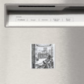 De Comical Romance" van Paul Scarron Magneet (Insitu (Vaatwasser))