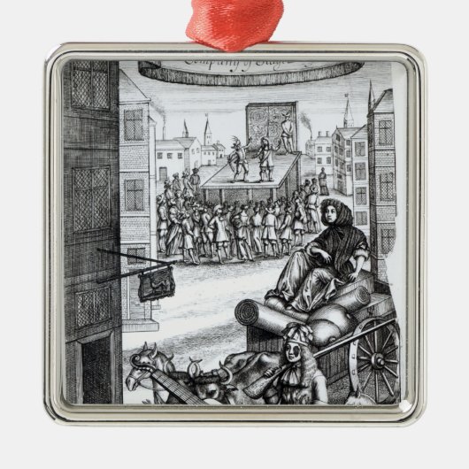 De Comical Romance" van Paul Scarron Metalen Ornament (Voorkant)