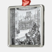De Comical Romance" van Paul Scarron Metalen Ornament (Links)