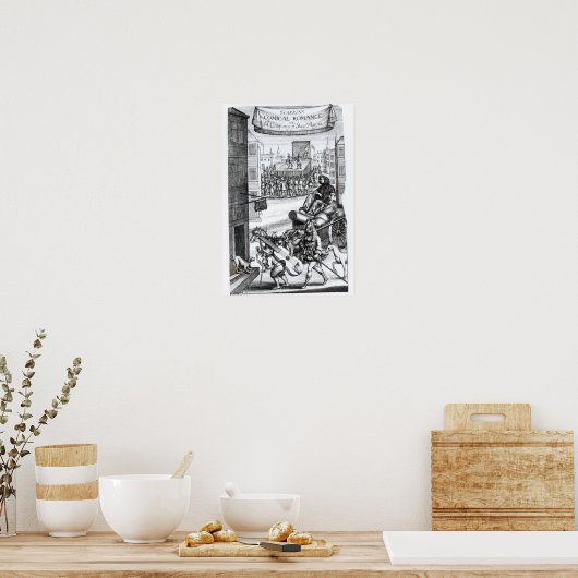De Comical Romance" van Paul Scarron Poster (Keuken)