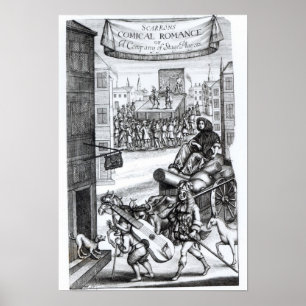 De Comical Romance" van Paul Scarron Poster