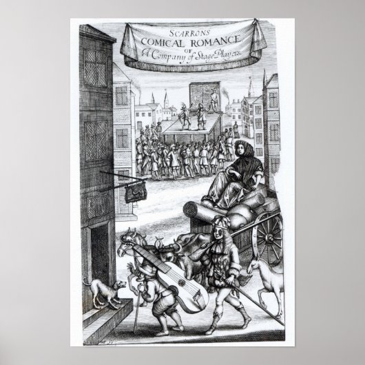 De Comical Romance" van Paul Scarron Poster (Voorkant)