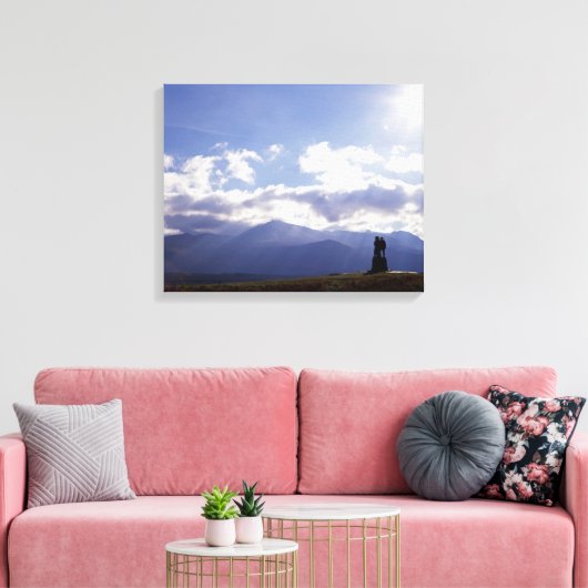 De Commando Monument Scotland Canvas Afdruk (Insitu (Woonkamer))