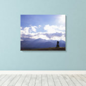 De Commando Monument Scotland Canvas Afdruk (Insitu (Houten vloer))