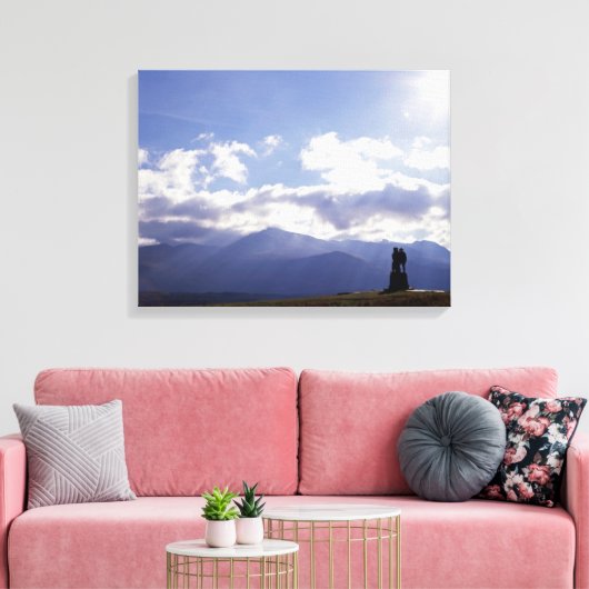 De Commando Monument Scotland Canvas Afdruk (Insitu (Woonkamer))