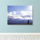 De Commando Monument Scotland Canvas Afdruk (Insitu (Houten vloer))