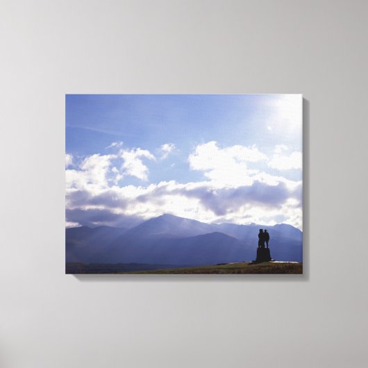 De Commando Monument Scotland Canvas Afdruk (Voorkant)