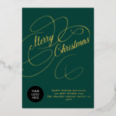 De commerciële groeten van de kerst onderneming do folie feestdagenkaart (Voorkant)