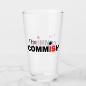De Commish 16 oz Pint Bierglas Glas (Voorkant)