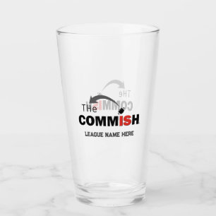 De Commish Custom 16 oz Pint Bierglas Glas