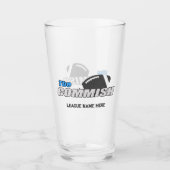 De Commish Custom 16 oz Pint Bierglas Glas (Voorkant)