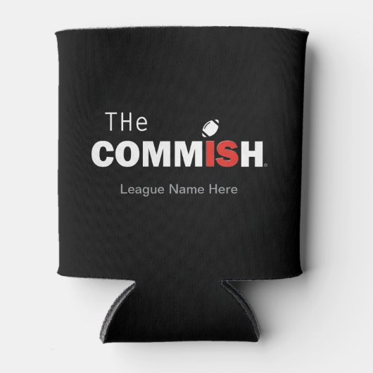 De Commish Custom Fantasy Football Blikjeskoeler (Voorkant)