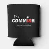 De Commish Custom Fantasy Football Blikjeskoeler (Achterkant)