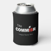 De Commish Custom Fantasy Football Blikjeskoeler (Blikje Achterkant)