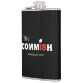 De Commish Custom Flask Leaguernaam toevoegen Heupfles (Links)