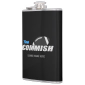 De Commish Custom Flask Leaguernaam toevoegen Heupfles (Links)