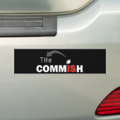 De Commish Fantasy Football Bumpersticker (Op auto)