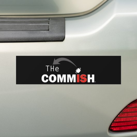 De Commish Fantasy Football Bumpersticker (Op auto)