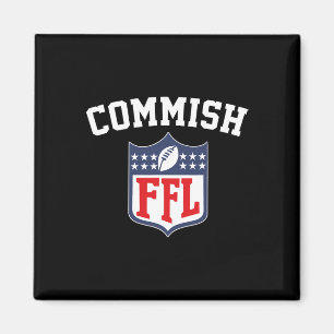 De Commish Funny Fantasy Football League FFL Comm Magneet