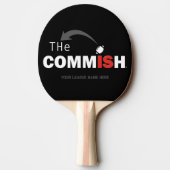 De Commish Ping Pong Paddle Custom Naam toevoegen Tafeltennisbatje (Achterkant)