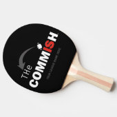 De Commish Ping Pong Paddle Custom Naam toevoegen Tafeltennisbatje (Zijkant)