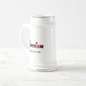 De Commish Stein Fantasy Football Custom Naam toev Bierpul (Voorkant links)