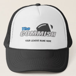 De Commish Trucker Hoed Custom Voeg League Naam Trucker Pet
